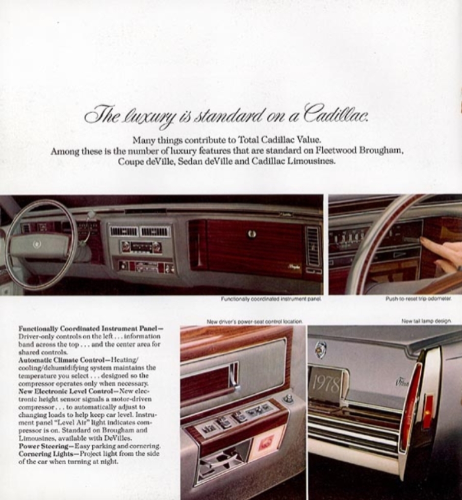 1978 Cadillac Full-Line Brochure Page 2